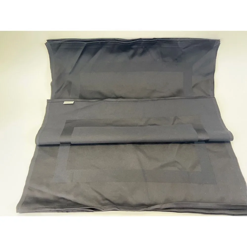 Set of 8 CASAROVEA Hotel Table‎ Napkins 100% Cotton Black Size 23